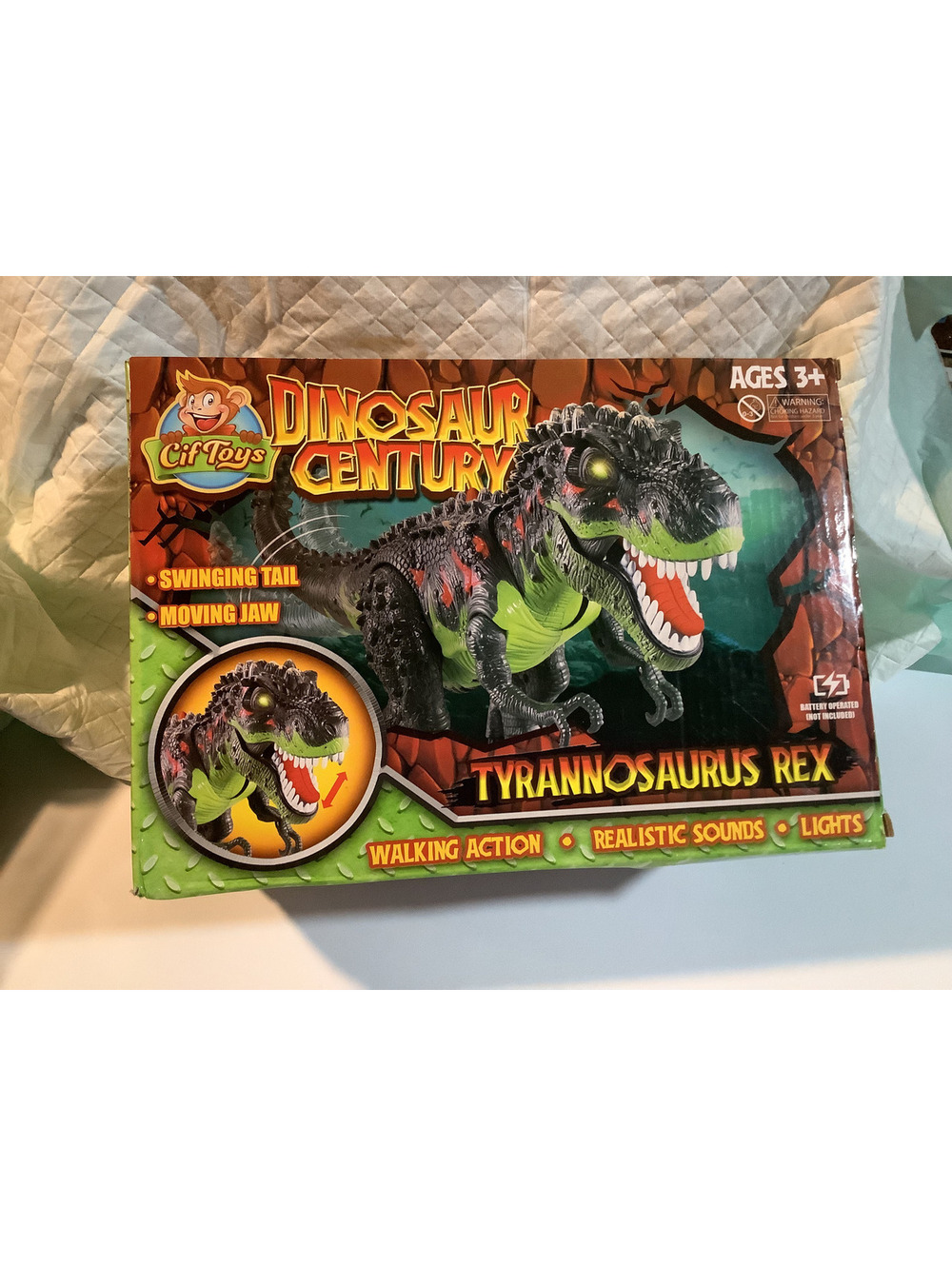 Dinosaur Century Tyrannosaurus Rex Walking Action Toy with Realistic Sounds and